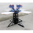 thumbnail image 5 of Techtongda Screen Printing Equipment 4 Color 4 Station Adjustable Press Machine Press T-Shirt Rotating Frame & Pallet, 5 of 6