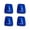 Blue, variant on 4-Pack Manual Pencil Sharpener, Double-Hole Portable Sharpener with Container for Kids & School, Compact Flip-Top Sharpener for Classroom & Colored Pencils