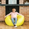 thumbnail image 4 of Big Joe Classic Bean Bag Chair for Kids Bedroom and Reading Nook, Easy-Clean Buttercup, Durable Nylon Polyester Blend, 2 feet Refillable, 4 of 6