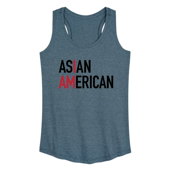Instant Message - I Am Asian American  - Women's Racerback Tank Top