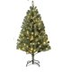 thumbnail image 1 of 7.5-foot premium spruce pre-lit artificial christmas tree equipped con clear LED lights, 1 of 7