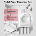 thumbnail image 6 of Paper Towel Dispenser Key, 10-Pack Toilet Paper Dispenser Key Universal Replacement Key Paper Roll Tools, 6 of 7