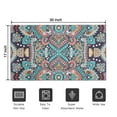 thumbnail image 5 of Multicolor Ethnic Paisley Pattern Door Rugs,Washable Non Slip Door Mats Indoor,Decorative Door Mats,Entry Mat Indoor for Entrance,Bedroom,Kitchen,Bathroom,17"x30", 5 of 6