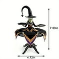 thumbnail image 4 of Ghoulish Glam, Charming Halloween Witch Tray Ornament - Classic Resin Home Decor with Patchwork Witch Clothes & Tablecloth Design, 4 of 10