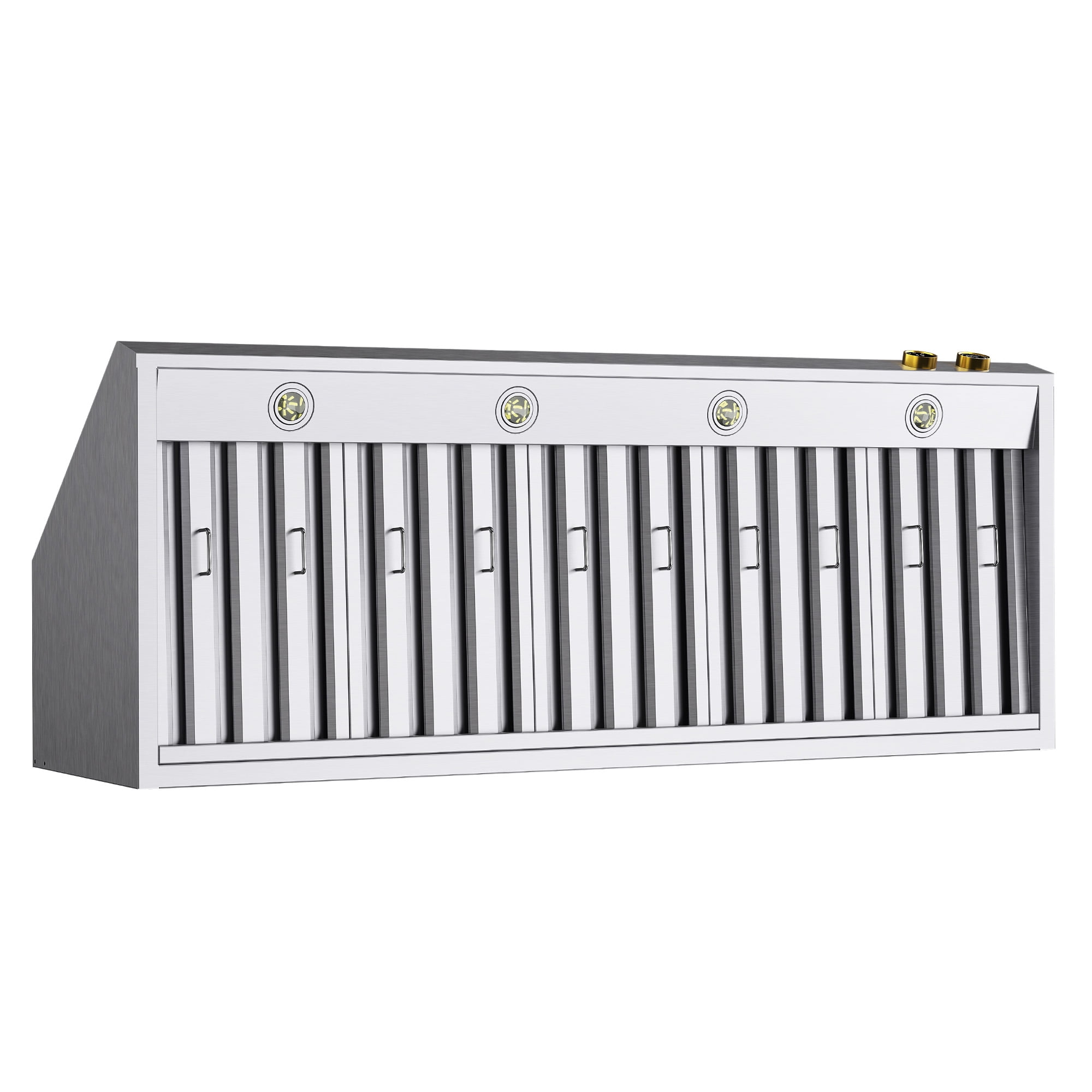 60 in. 900 CFM Under Cabinet Range Hood in Stainless Steel with Gold