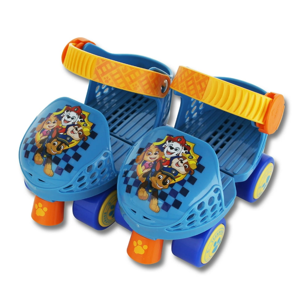 PlayWheels Paw Patrol Kids Roller Skates, Junior Size 612 with Knee