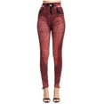 thumbnail image 1 of IROINNID Skinny Pants For Women Elastic Waist Fashion Casual High Waist Imitation Denim Elastic Slim Print Legging, 1 of 5