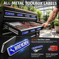 Storage Rack Magnetic Labels 12 Metalic Tool Box Labels Embossed - Walmart.com