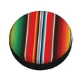 thumbnail image 3 of Bingfone Mexican Serape Blanket Stripes Spare Tire Cover Weatherproof Universal Wheel Protectors For Rv Camper Travel Trailer Suv Truck 14 Inch, 3 of 9