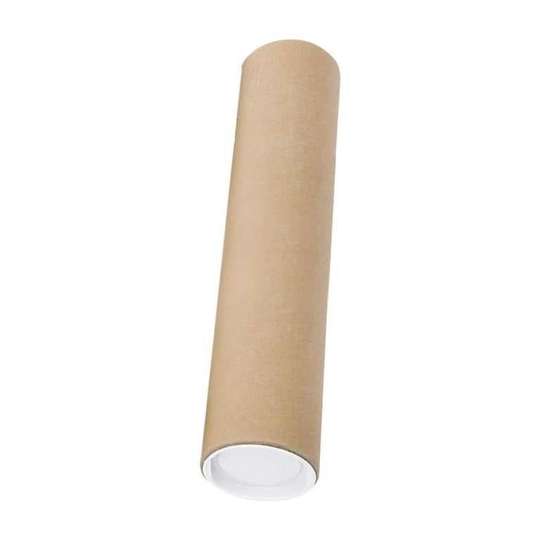 Poster Tubes with Caps Storage Large Round Cardboard Postal Tube Protector  Tube Packing Tubes for Roll Blueprint Poster Document Shipping 19.7inch
