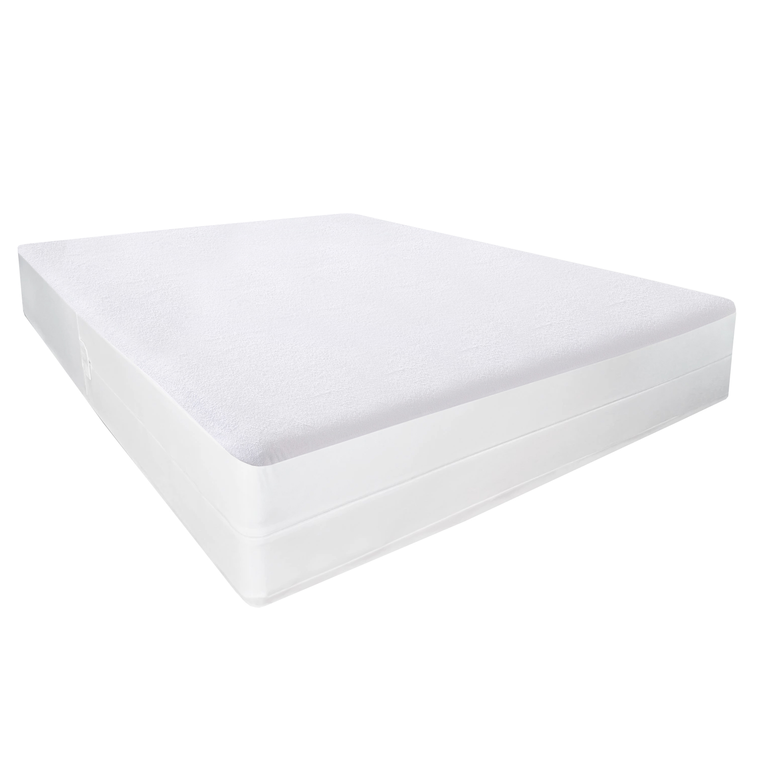 Terry Waterproof Mattress Cover Anti-mite Breathable Hypoallergenic Bed  Protection Pad White Mattress Protector Bed Bug Suit 1PC