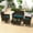 Blue, variant on Costway 4 PCS Patio Furniture Set with Washable Cushions and Tempered Glass Coffee Table Turquoise