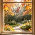 thumbnail image 7 of Fall Window Suncatcher, Stained Glass Style Acrylic Maple Leaf Hanging Ornament, Harvest Seasonal Wall, Porch & Balcony Home Decor, 7 of 7