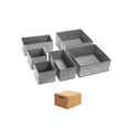 thumbnail image 1 of 6 Pcs Cajas De Almacenamiento Y Organizador De Ropa En Tela Belug Gris, 1 of 5