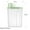 Green-Z5, variant on Large Plastic Sealed Grain Storage Container - 1.9L & 2.5L Sizes - Airtight, Insect-Proof, Transparent Food Storage Bin with Measuring Cup Lid - Kitchen Dry Goods Organizer (S & L Options)