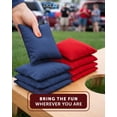 thumbnail image 7 of Play Platoon Weather Resistant Cornhole Bags - Set of 8 Regulation Corn Hole - Red & Navy Blue - Durable Duck Cloth Corn Hole for Tossing Game, Includes Tote Bag, 7 of 7