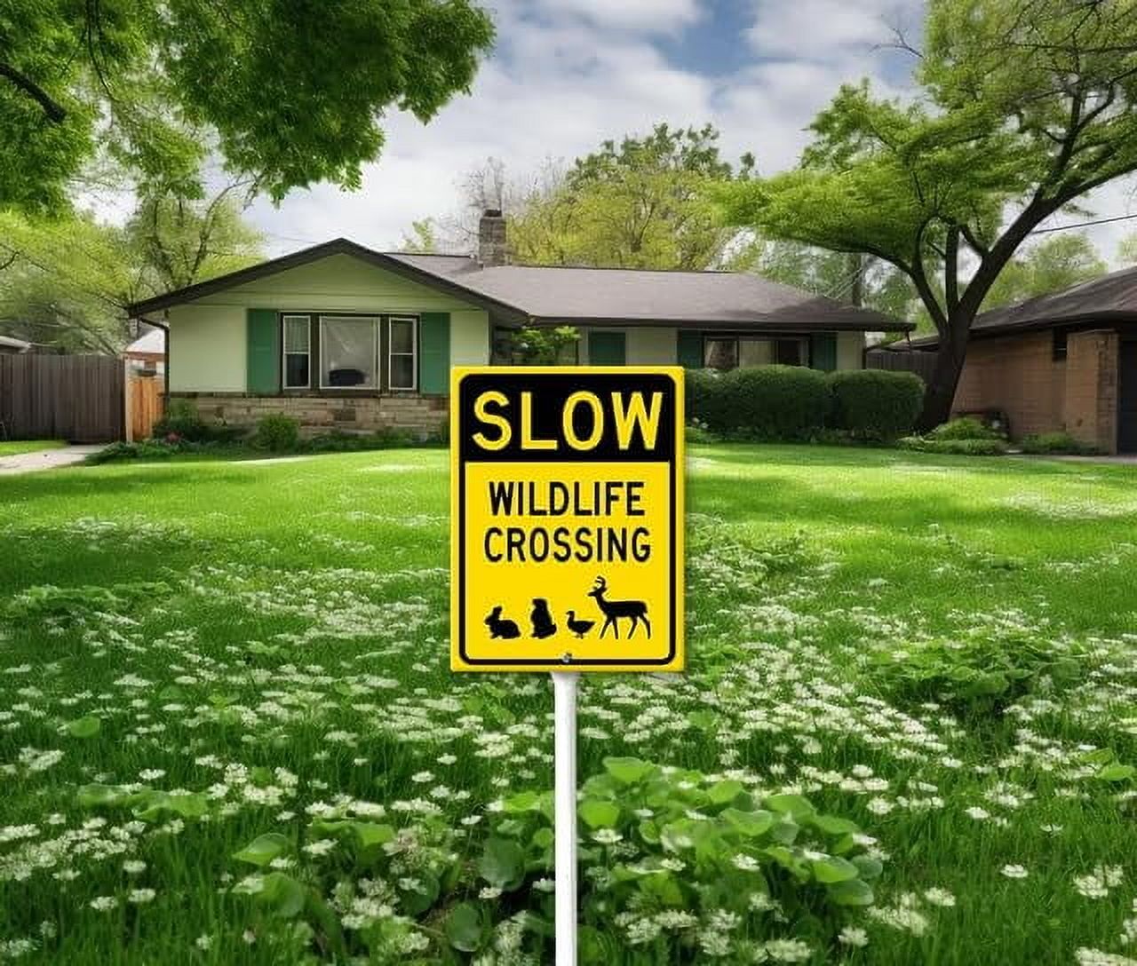 Metallschild 'Caution Beware Of Crab Crossing Zone' – 30x30 Cm, Wetterfest, Aluminium, Mit Aufhängebohrungen