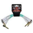 thumbnail image 1 of Pig Hog Instrument Cables Lil Pigs Cables de conexión de 6 pulgadas (paquete de 3) Sea Foam Green, 1 of 2