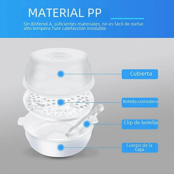 High Temperature Microwave Baby Bottle Sterilizer, Nipple Sterilizer, Bottle Rack, Maternal and Child Care