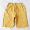 thumbnail image 5 of Kids Cargo Pants Boys Yellow Shorts Casual Straight Leg Toddler Shorts Boys Size 6-7 Years Pants Summer&nbsp;Clothing, 5 of 7