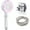 Pink Set, variant on Handheld Shower Head 5 Spray Modes Shower Head High Pressure Handheld Shower Head