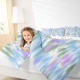 thumbnail image 3 of Homewish Blue Purple Gradient Full Size Comforter Sets,Classic Contemporary Bedding Comforter Set,Colorful Stars Reversible,3 Pieces,1 Comforter and 2 Pillowcases, 3 of 7