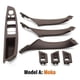 thumbnail image 1 of Cubierta de manija de puerta interior de coche, color beige y negro, de carbono, para BMW Serie 5 F10 F11 F18 2009-2017, volante a la izquierda, s202412246378, 1 of 5