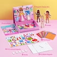 thumbnail image 4 of Klever Kits Magnetic Dress-up Paper Doll Foil Fun, Princess Fashion Design Craft Kit, Art Craft Kits for Girls Ages 4-8, No-mess Art Activities Birthday Gifts for Kids, 4 of 8