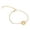 Gold A, variant on Initial Bracelet 1 Gold Plated Stainless Steel Letter Bracelet Delicate Disc Name Jewelry for Women and Girls, 19cm, Gold A