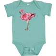 thumbnail image 3 of Inktastic Pink Flamingo Boys or Girls Baby Bodysuit, 3 of 5