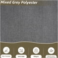 thumbnail image 3 of 4-Piece Outdoor Aluminum Sectional Sofa Set with Table, Grey with Wood Grain Look, 3 of 10