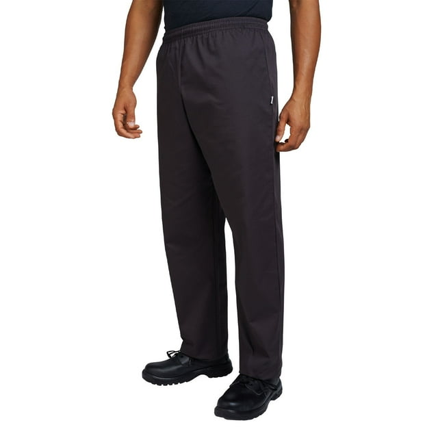 Dennys Pantalon de Chef à Taille Élastique pour Adulte