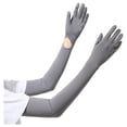 thumbnail image 2 of Caywon Summer-UV-Sun-Protection Gloves Long Driving-Gloves Sunblock Non Slip Full Finger Outdoor Arm Gloves for Women Cycling, 2 of 2