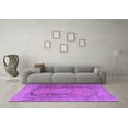 thumbnail image 3 of Ahgly Company Indoor Square Persian Purple Traditional Area Rugs, 4' Square, 3 of 4