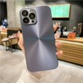 thumbnail image 1 of Funda de teléfono con marco cuadrado de silicona para iPhone 14 Pro Max, carcasa protectora de lente de lujo con líneas de CD deslumbrantes para iPhone 11 12 13 14Plus Fivean unisex, 1 of 2
