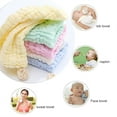 thumbnail image 2 of Casewin Newborn Baby Muslin Washcloths - Natural Organic Cotton Extra Soft Wipes - Face Towel Washcloth for Sensitive Skin- Baby Registry as Shower Gift, 5 Packs 12x12 inches 5 Colors, 2 of 8