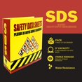 thumbnail image 4 of SDS Binder, Heavy Duty 3 Ring Binder 3 Inch, English Spanish Bilingual, 600 Safety Data Sheets Capacity, 4 of 4