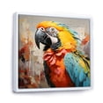 thumbnail image 2 of Designart "Tropical Tempest With Yellow Parrots" Parrot Floater Framed Wall Art Prints, 2 of 5