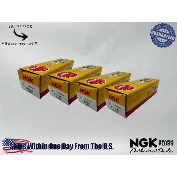 NGK Genuine OEM Authentic Spark Plugs CR7HS - 4 PACK