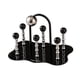 thumbnail image 3 of Escurridor de 6 tazas, soporte para tazas de acrílico creativo antideslizante con decoración al revés Negro, 3 of 9