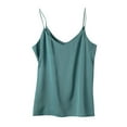 thumbnail image 2 of Uaswgudfs Women's Silk Satin Camisole Tank Tops V Neck Spaghetti Strap Blouses Leisure Home Sleeveless Cami Shirt, 2 of 5