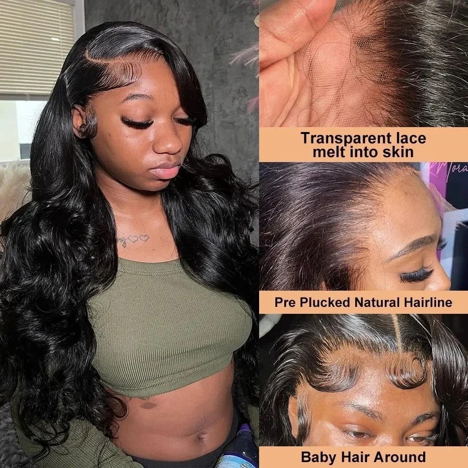 18-40 Inch Body Wave 4x4 Glueless Wigs Human Hair Wear and Go Glueless Human Hair Wig Pre Cut Wig