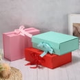 thumbnail image 5 of Uxcell 10x8x3 Inch Magnetic Gift Box Collapsible Paper Party Favor Boxes with Lid and Ribbon Red, 5 of 6
