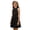 Black, variant on Ruyang Teen Girls Halter Sleeveless Dresses Ruffle Hem Slim Fit A-Line Swing Dresses Summer Trendy Solid Casual Breathable Skirts