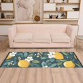 thumbnail image 2 of Yayeee Runner Rug for Bedroom 2'x6' Machine Washable Hallway Non Slip Mat, Yellow Lemons, 2 of 8