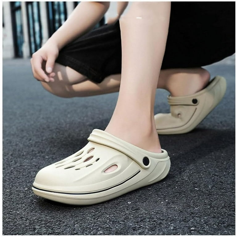 Men Clogs, Breathable Hole Design Garden Shoes Slippers  display picture 1