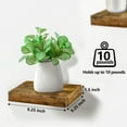 thumbnail image 3 of Sorbus Floating Shelves - Square Mounted Display Ledge for Room Decor in The Bathroom, Home Office, Bedroom, Half Bath, Powder Room, & More. Modern Rustic Wood Storage Shelf for Your Accent Wall, 3 of 7