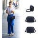 thumbnail image 4 of RV Bolso cruzado de moda para mujer - Bolso de teléfono de cuero genuino - Bolso de hombro pequeño - Bolso de billetera de tres cremalleras de gran capacidad - Bolso de hombro con correa ajustable brillar  Electrónica, 4 of 5