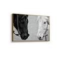 thumbnail image 2 of wall26 Floating Framed Canvas Wall Art for Living Room, Bedroom Black and White Wild Animal Canvas Prints for Home Decoration Ready to Hang - 24x36 inches, 2 of 4