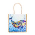 thumbnail image 1 of Compras Con Pintura Diamantes Bolso Lino Bolsas Almacenamiento Ecológicas Plegables para Comestibles, 1 of 8